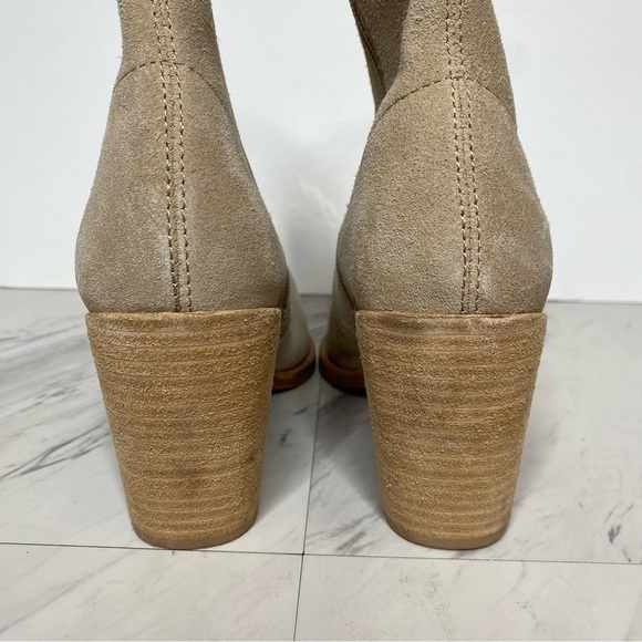 Jeffrey Campbell Jessine Tan Suede Pointy Toe Bootie 8 1/2 - Picture 4 of 14